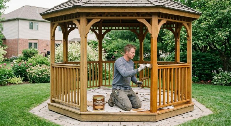 Gazebo Sealing in Puyallup, WA