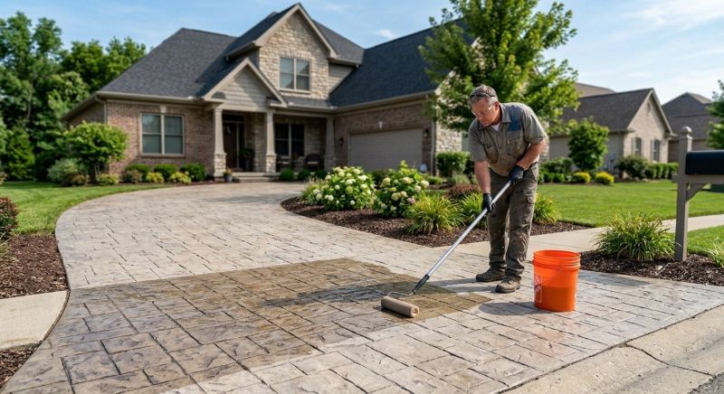 Stamped Concrete Sealing in Bellevue, WA