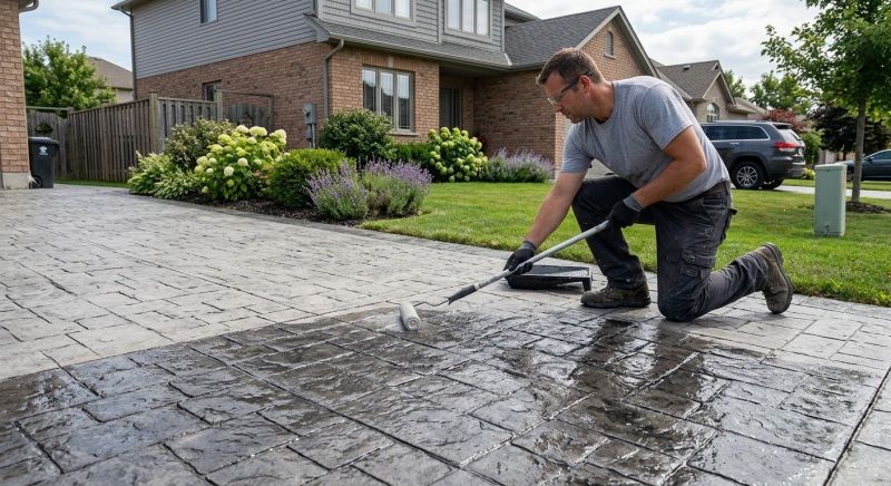 Stamped Concrete Sealing in Bellevue, WA